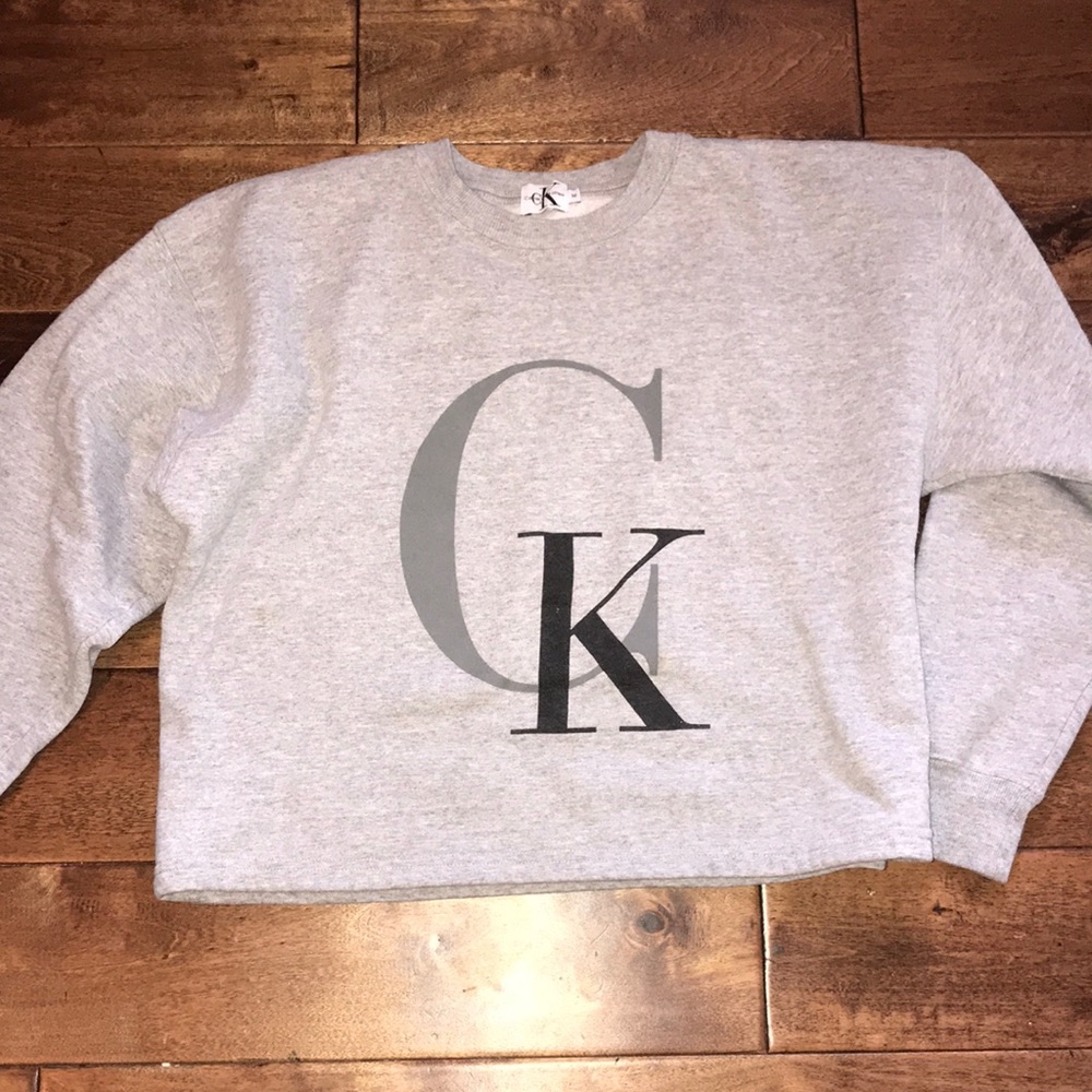 Vintage Calvin Klein CK Cropped Sweatshirt